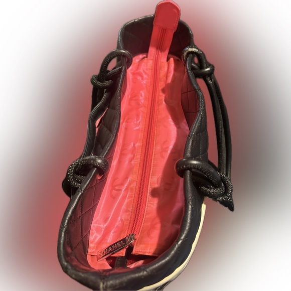 Chanel Cambon Tote Handbag Black Quilted Leather - Picture 5 of 16